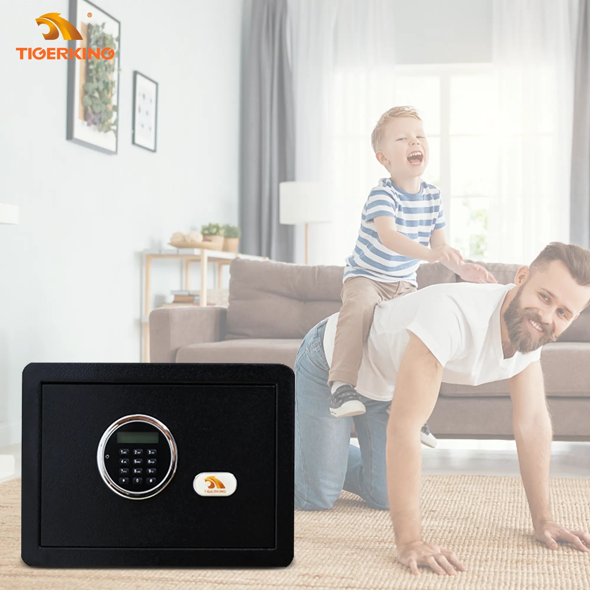 TIGERKING Mini Digital Keypad Safe 1 Cubit Feet Black E25LK TIGERKING SAFE